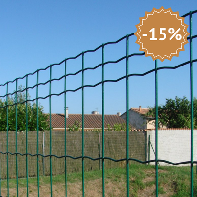 Grillage soudé en rouleau - plastifié