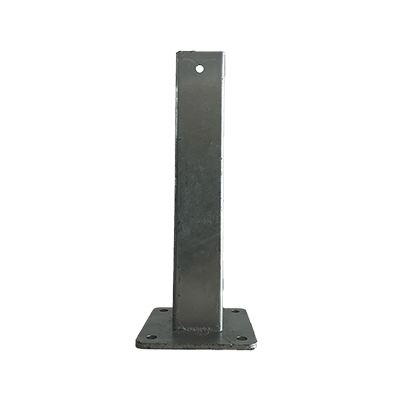 Platine acier pour portillon alu