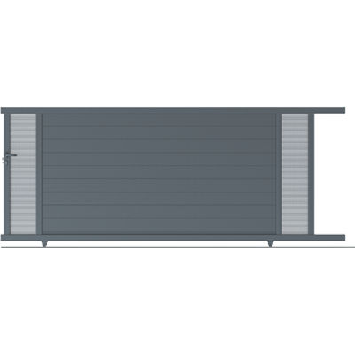 Portail coulissant plein Bacalan