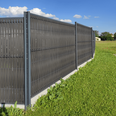 Lames de clôture composite gris anthracite