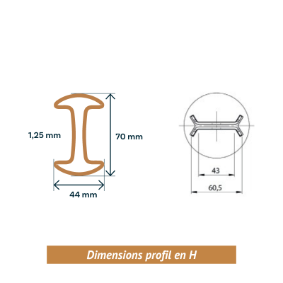 Dimension du poteau bekafix