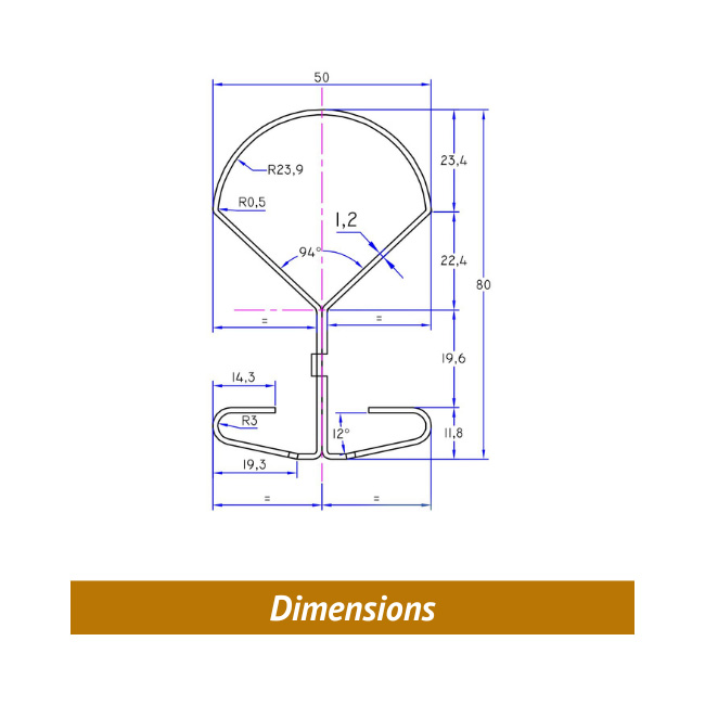 Platine De Fixation Pour Poteau Ritmo - Grillages Brossard